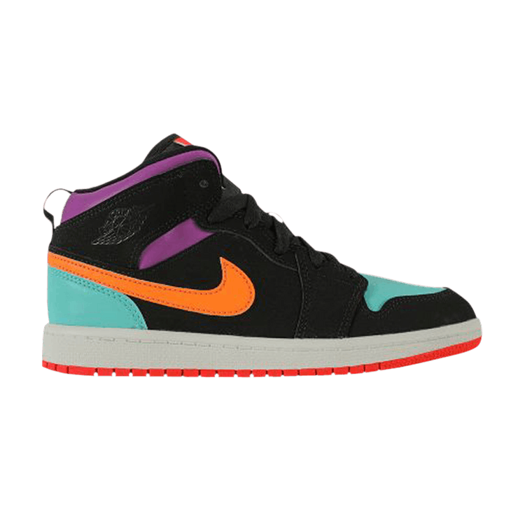 

Кроссовки Air Jordan Air Jordan 1 Mid PS 'Black Multi', черный