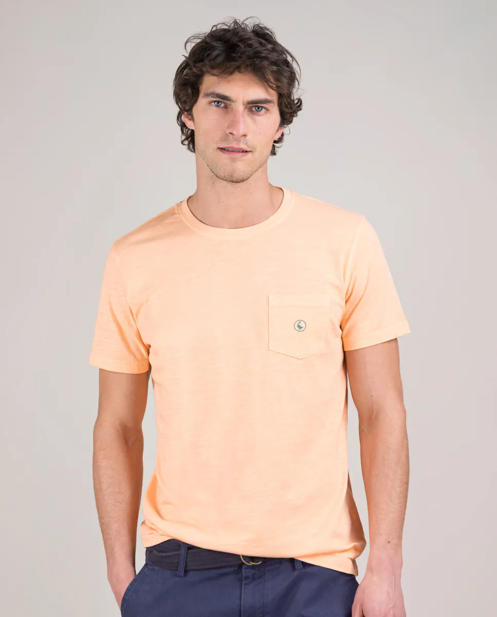 

Мужская футболка Garment Dyed с карманом El Ganso, оранжевый