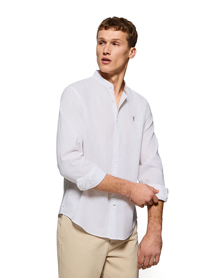 

Рубашка прямого кроя белого цвета Polo Club