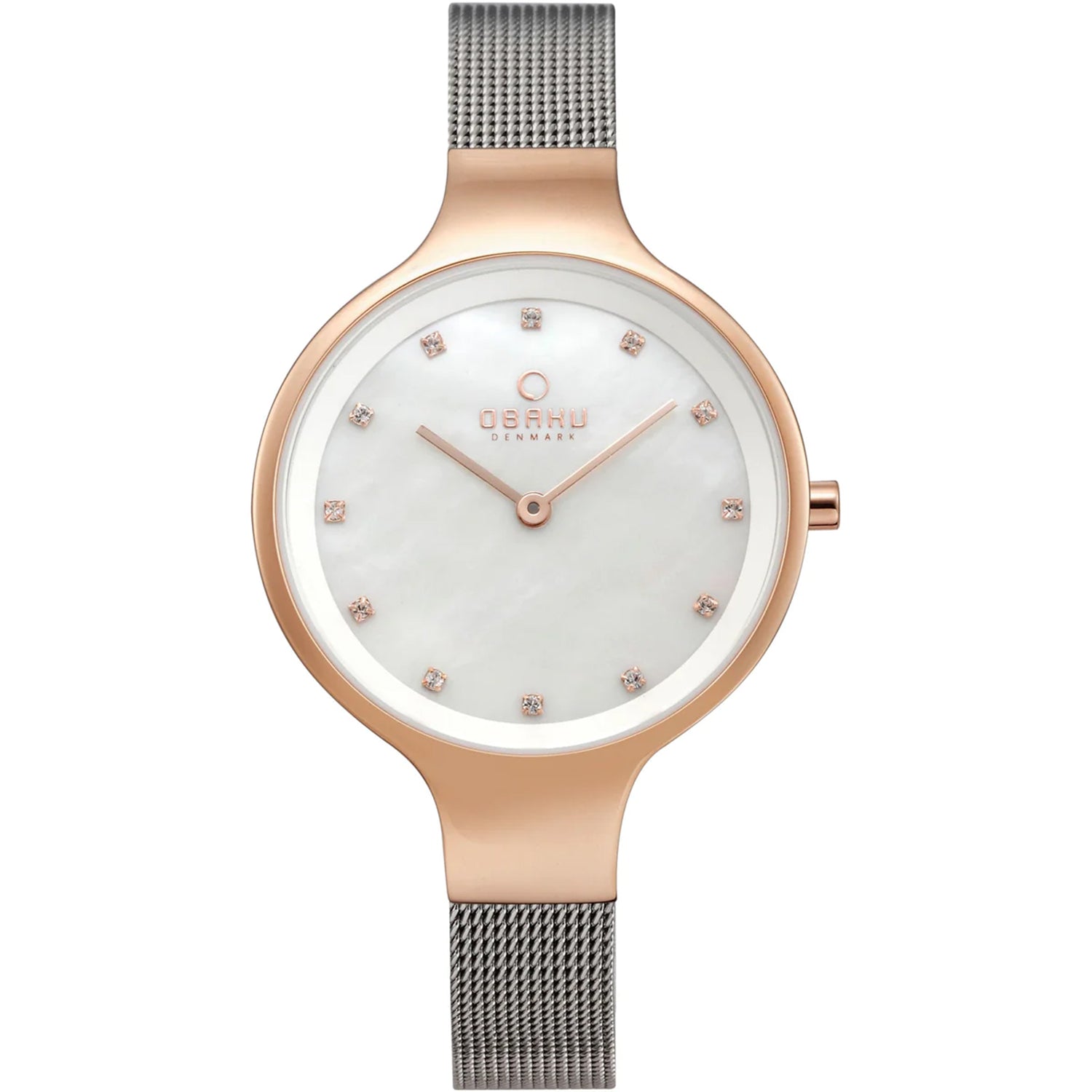 

Obaku женские часы с перламутровым циферблатом розового и белого цвета