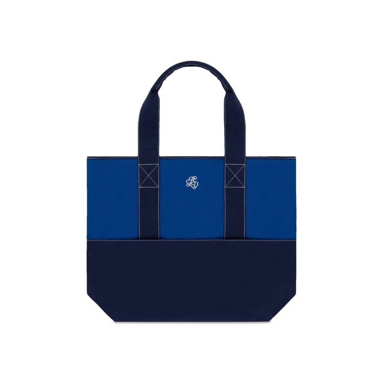 

Сумка-тоут Aimé Leon Dore Monogram Contrast Tote Bag, темно-синий