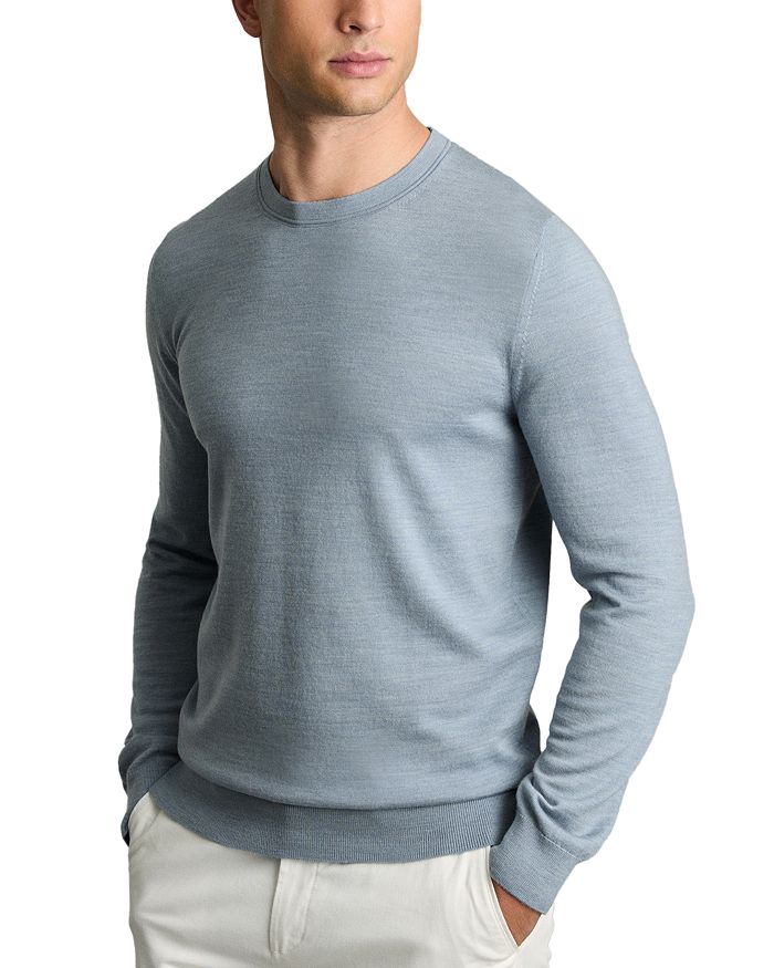 

Свитер Wessex Crewneck из мериносовой шерсти REISS, синий