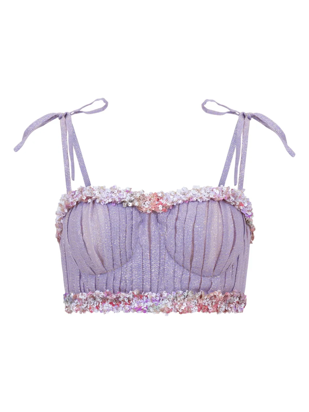 

Топ Agor с пайетками Sana Osmani, фиолетовый