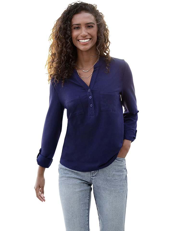 

Heine Блузка темно-синего цвета