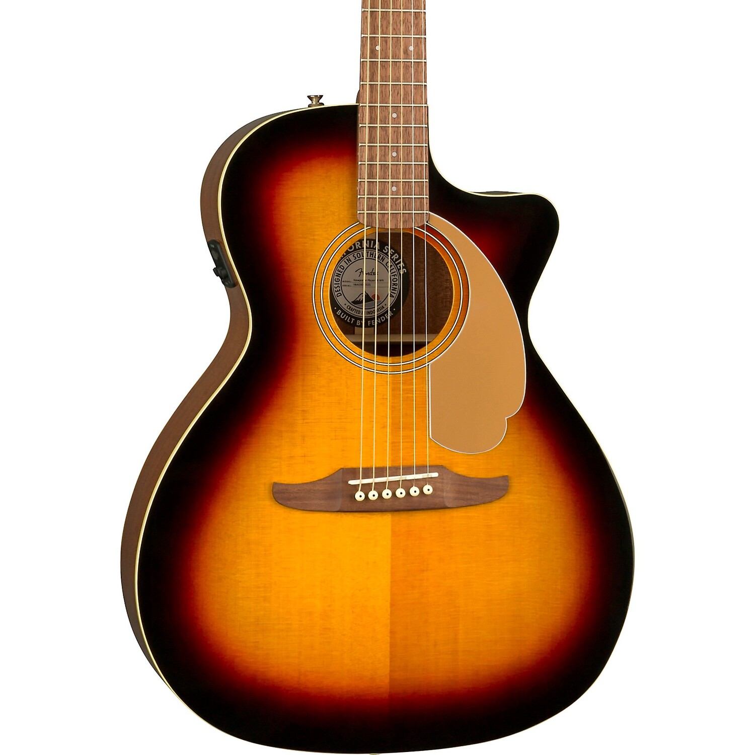 

Акустически-электрическая гитара Fender California Newporter Player Sunburst