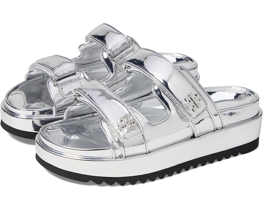 

Сандалии Tory Burch Kira Sport Slide, цвет Argento/Argento