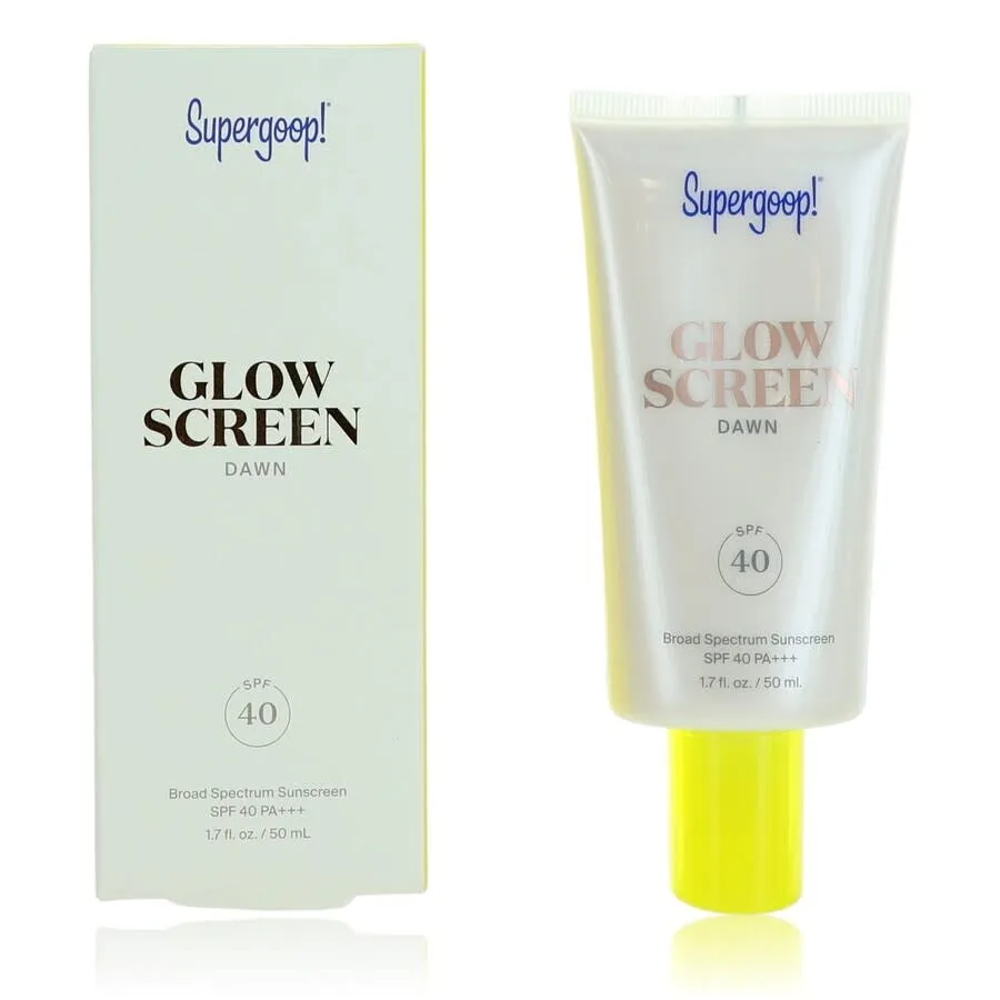 Солнцезащитный экран Supergoop Glow SPF 40 1,7 унции Уход за кожей Dawn 816218026240