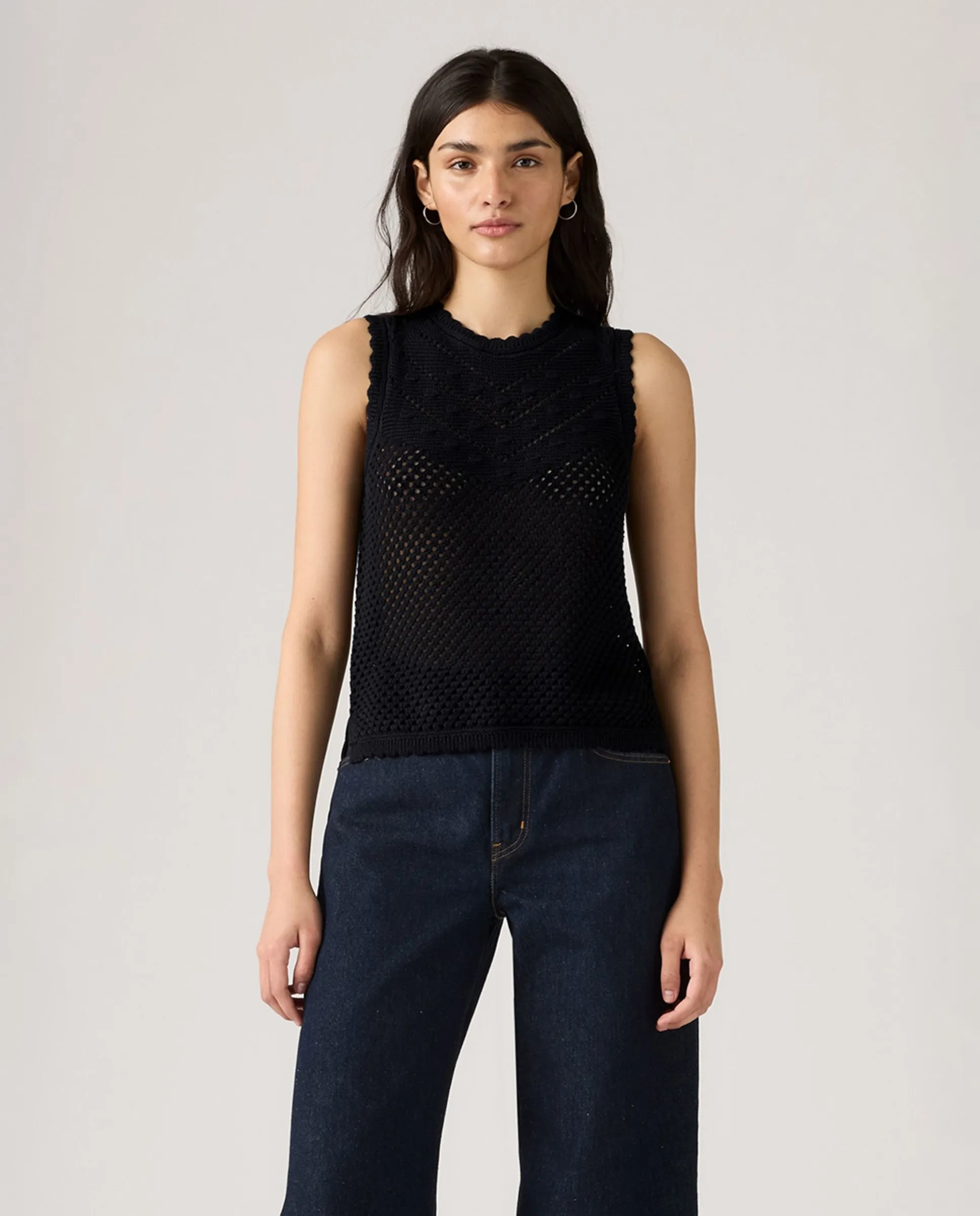 

Женский вязаный жилет с круглым вырезом Levi'S, черный