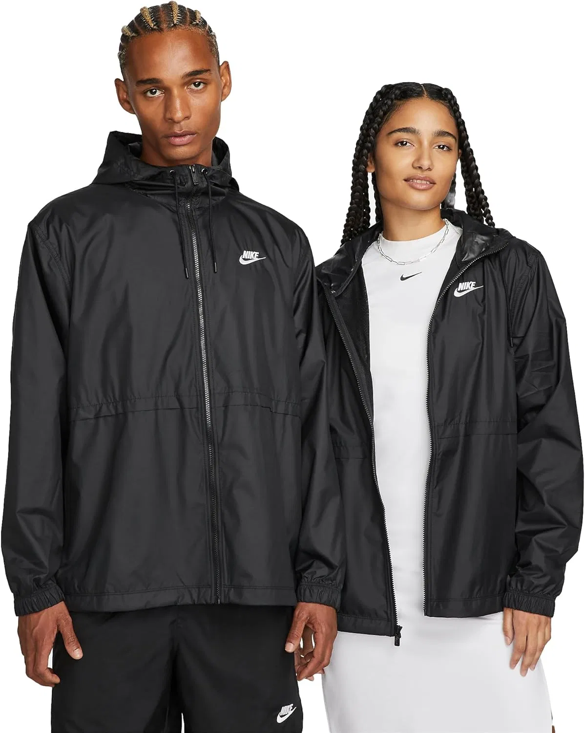 Трековая куртка Oversized Nike Sportswear Essential, Black/White