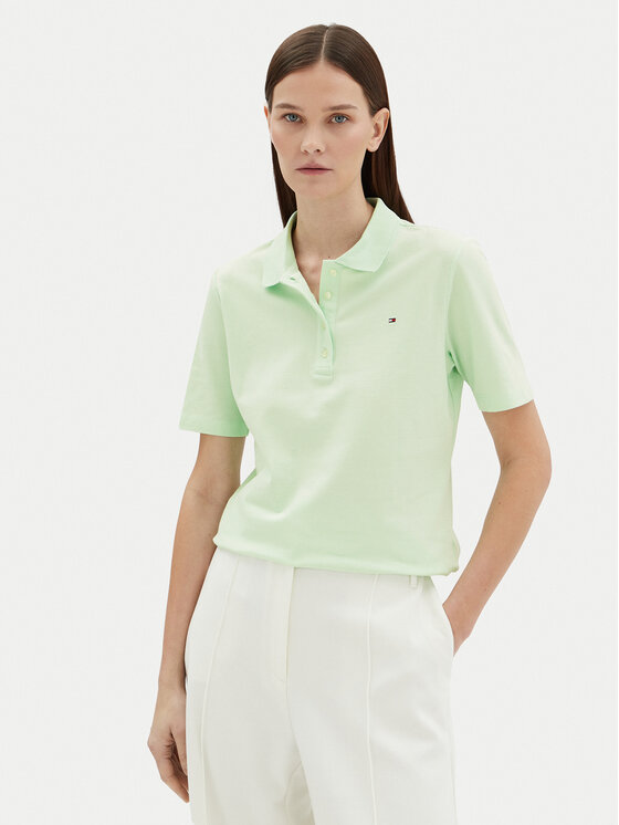 

Рубашка поло стандартный крой 1985 WW0WW43224 Tommy Hilfiger, зеленый