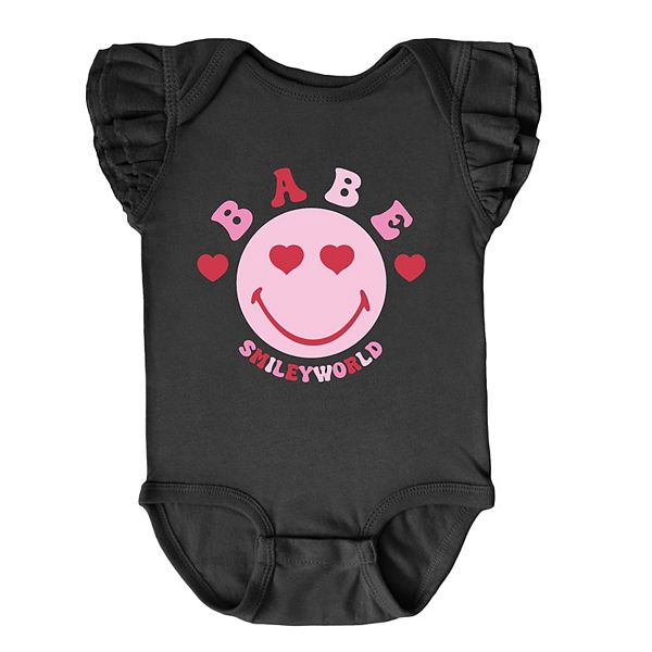 Боди Smileyworld babe smile с рукавами-крылышками The Juniper Shop, Black