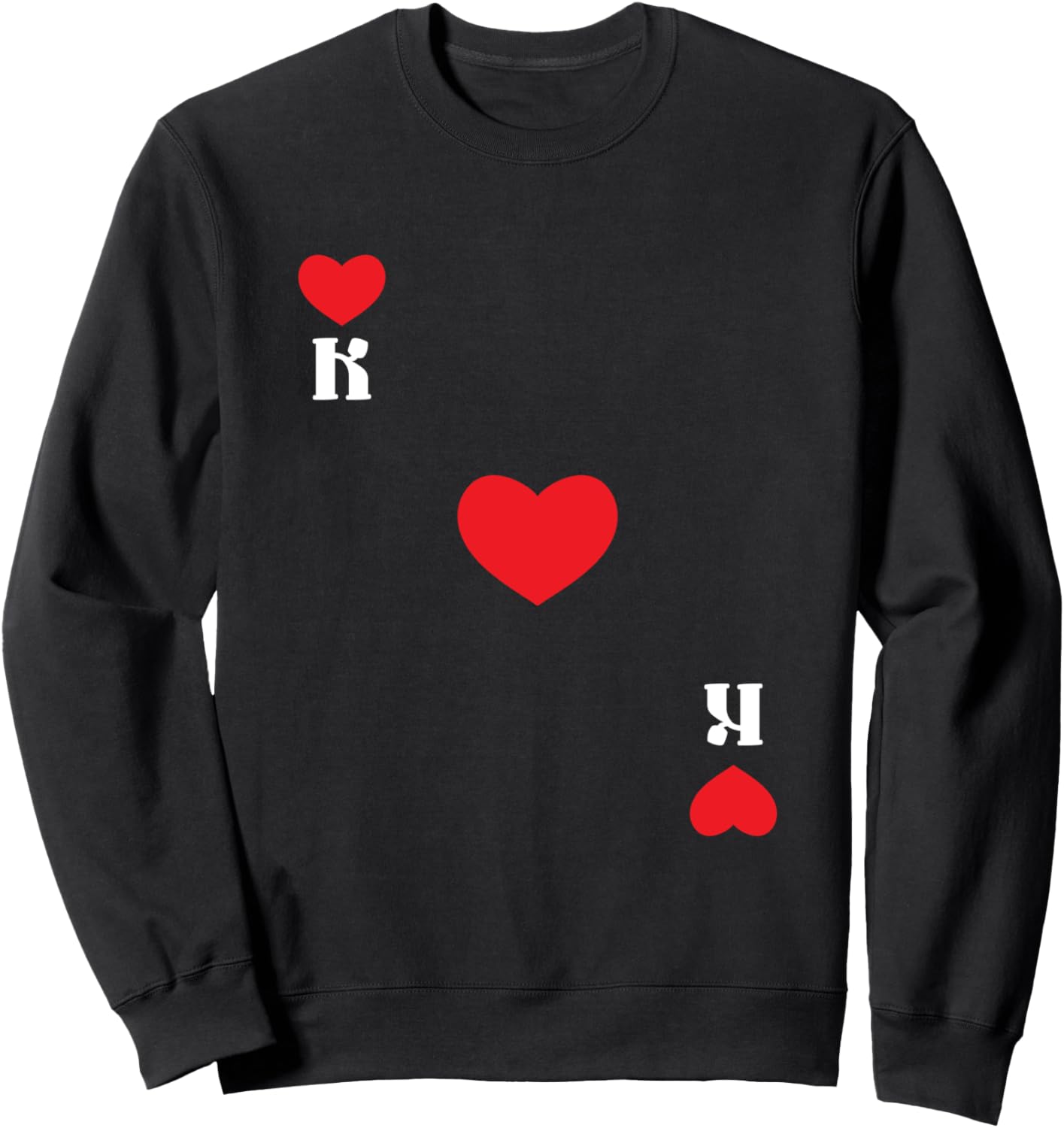 

Мужская толстовка с изображением колоды карточной игры «Король Червей» для Хэллоуина Funny Halloween Costume Holiday Party Gift Store, черный