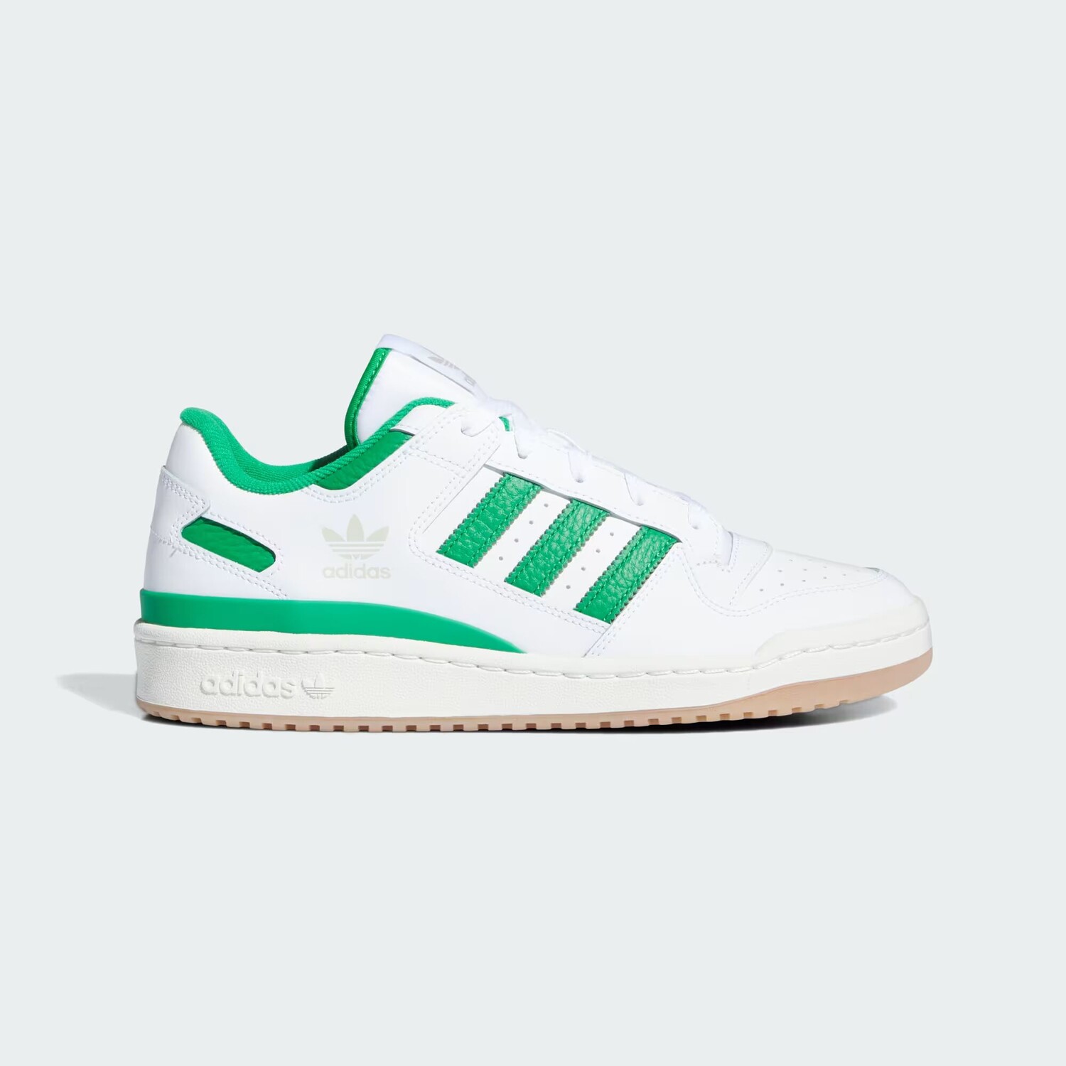 

Кроссовки Forum Low CL Adidas, цвет Cloud White/Green/Cloud White