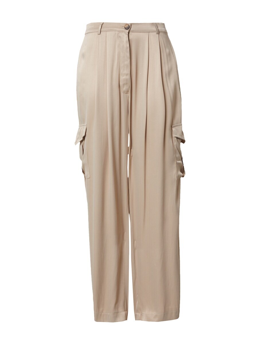 

Брюки со складками спереди ABOUT YOU x Chiara Biasi Loose fit Pleat-Front Pants Iris, светло-бежевый