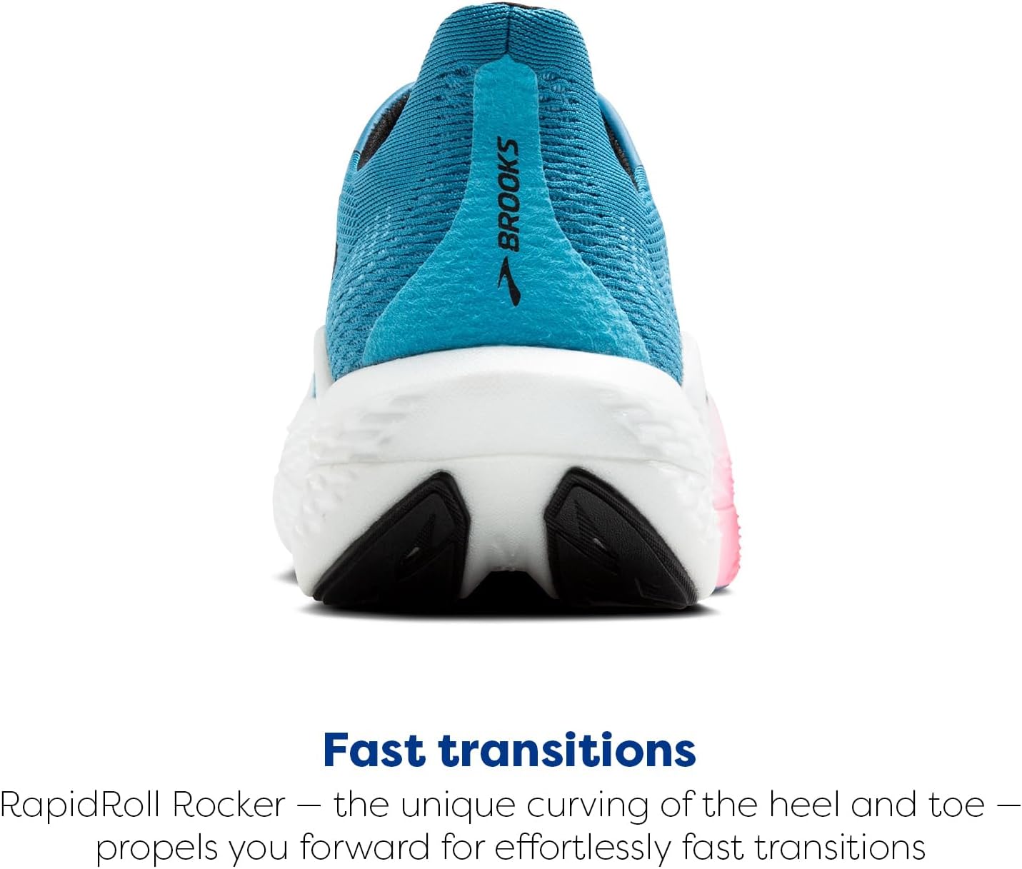 Мужские кроссовки Brooks Hyperion Max 2 нейтральной амортизации, черный/розовый/стальной — фото 3