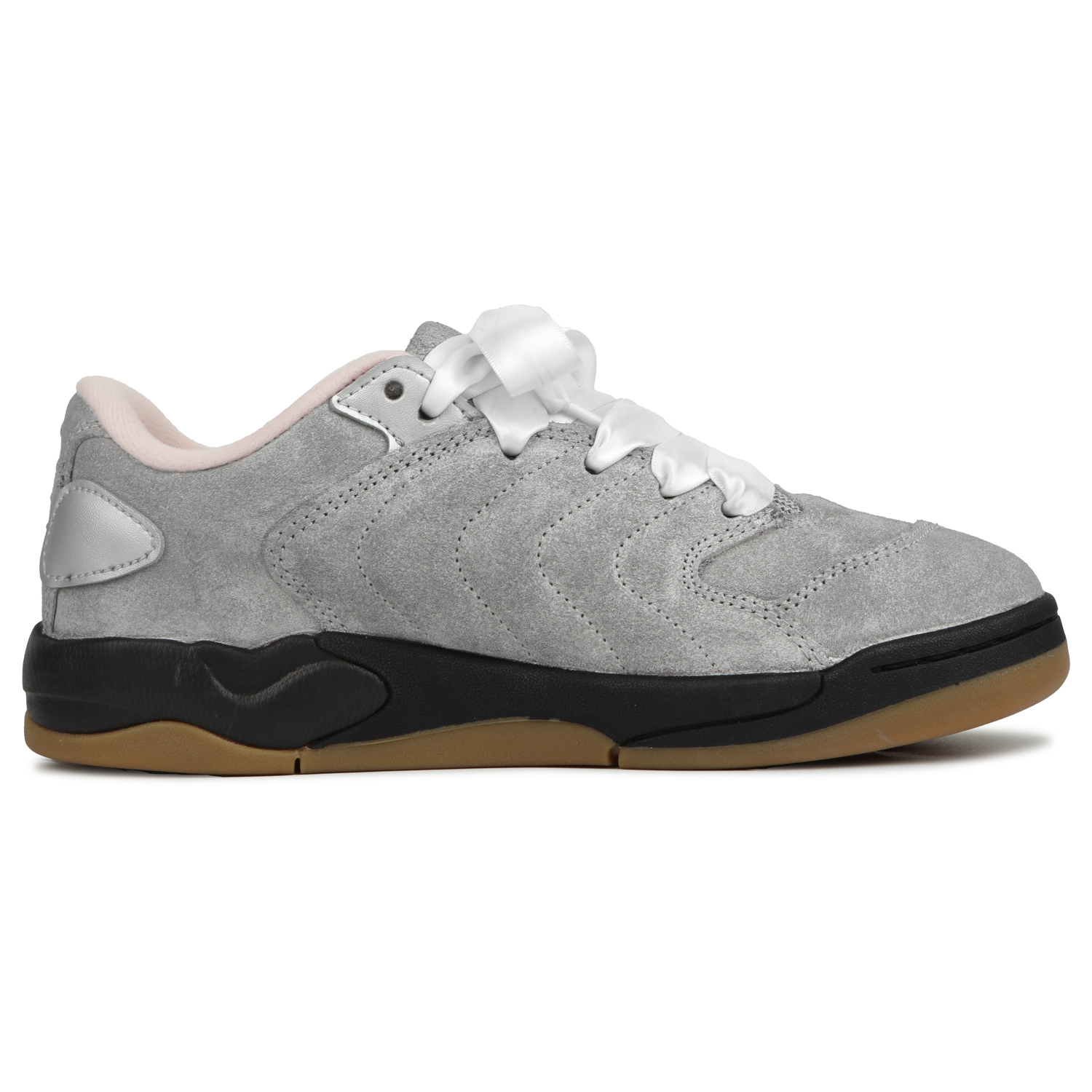 Jordan Скользящие противоударные кроссовки для скейтбординга low top, цвет silver, для подростков — фото 4