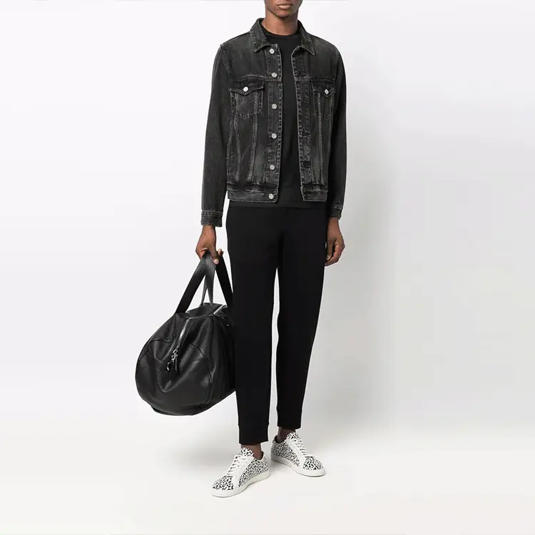 Трикотажные спортивные брюки мужские черные EMPORIO ARMANI — фото 3