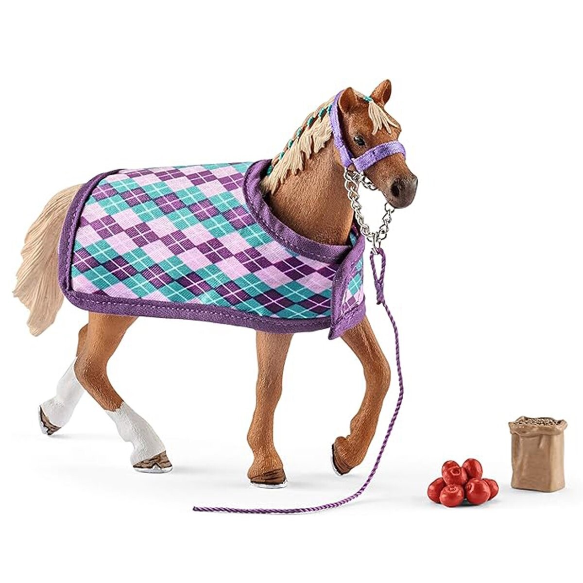 

SLH42360 Schleich Horse Club - Набор английской кобылы с попоной и аксессуарами, фигурка для детей 5+
