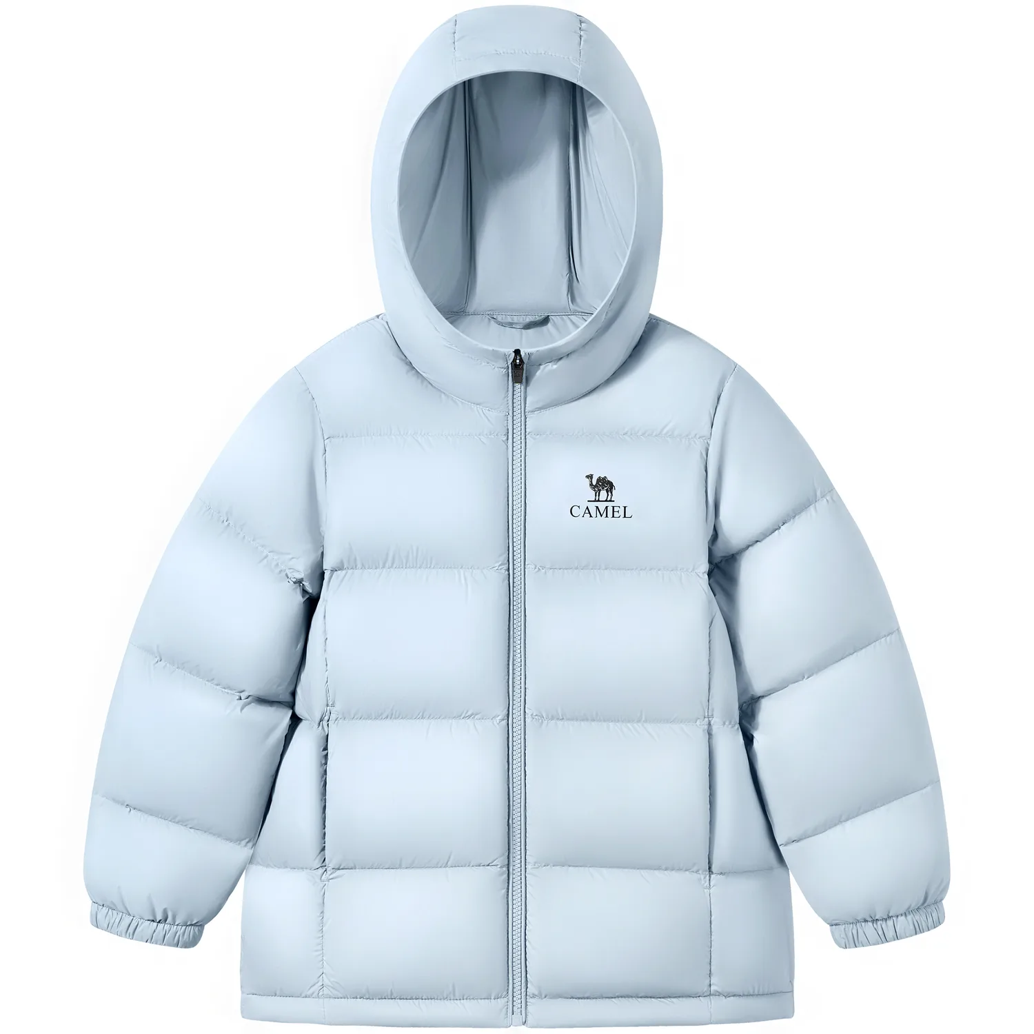 Детская пуховая куртка с капюшоном утепленная CAMEL, Recycling Gray — фото 3