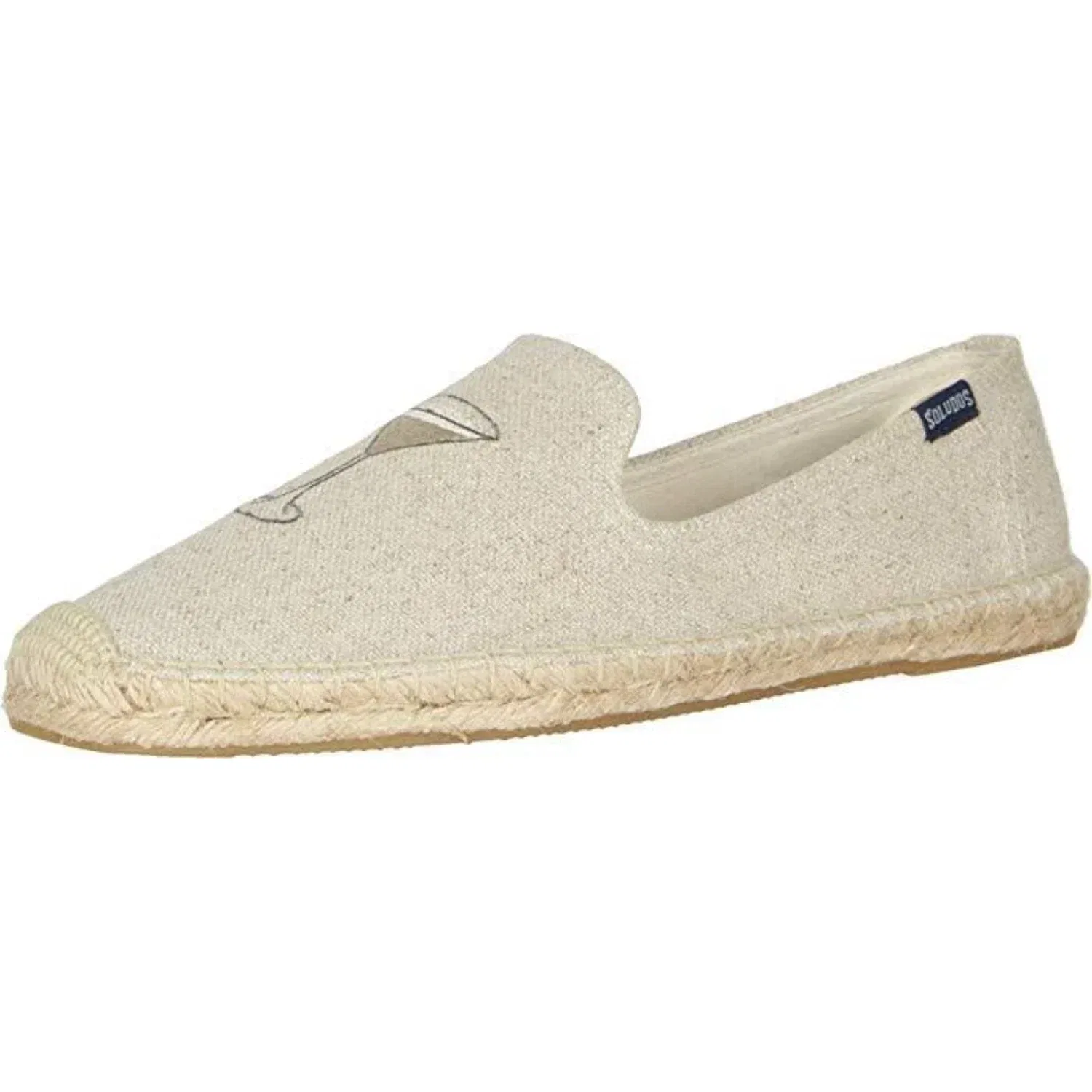 Мужские эспадрильи Soludos Dry Martini Smoking Slippers бежевого цвета, модель ZAP2110