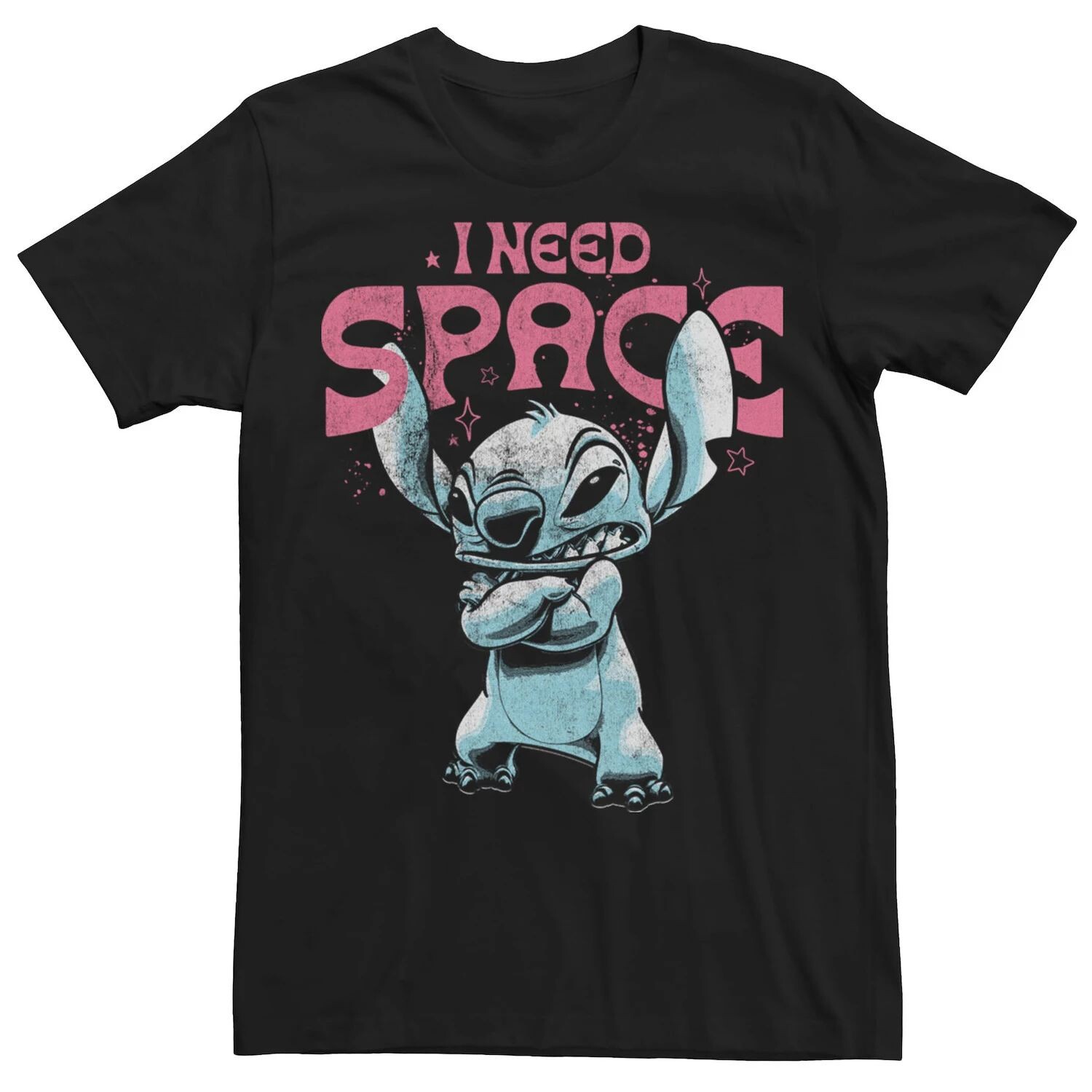 

Мужская футболка Disney's Lilo And Stitch I Need Space Licensed Character