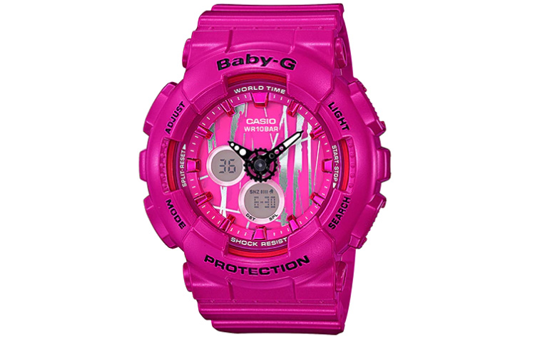 

Женские часы BABY-G красные BA-120SP-4A CASIO