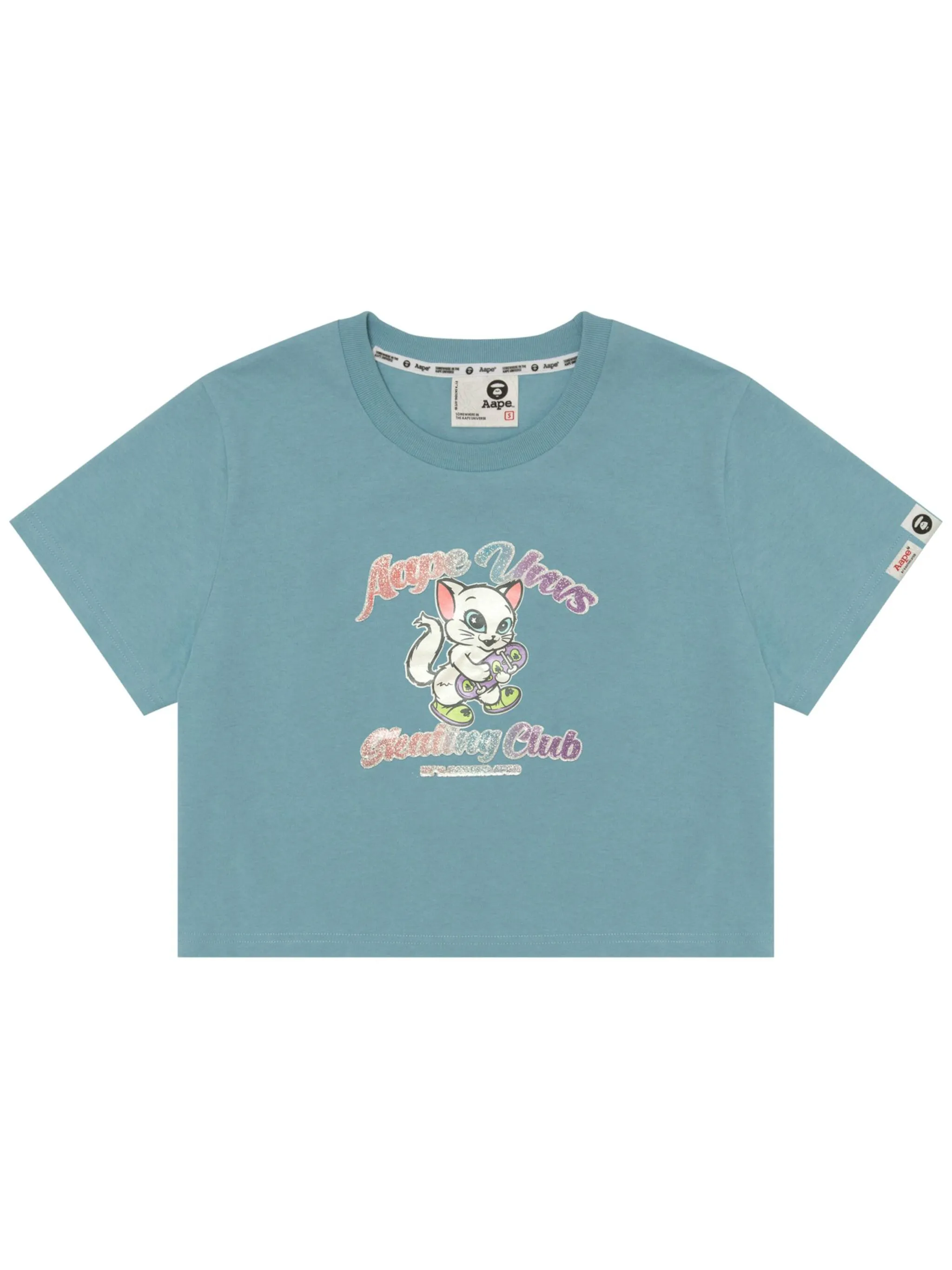 

Футболка с графичным принтом Aape By A Bathing Ape, синий