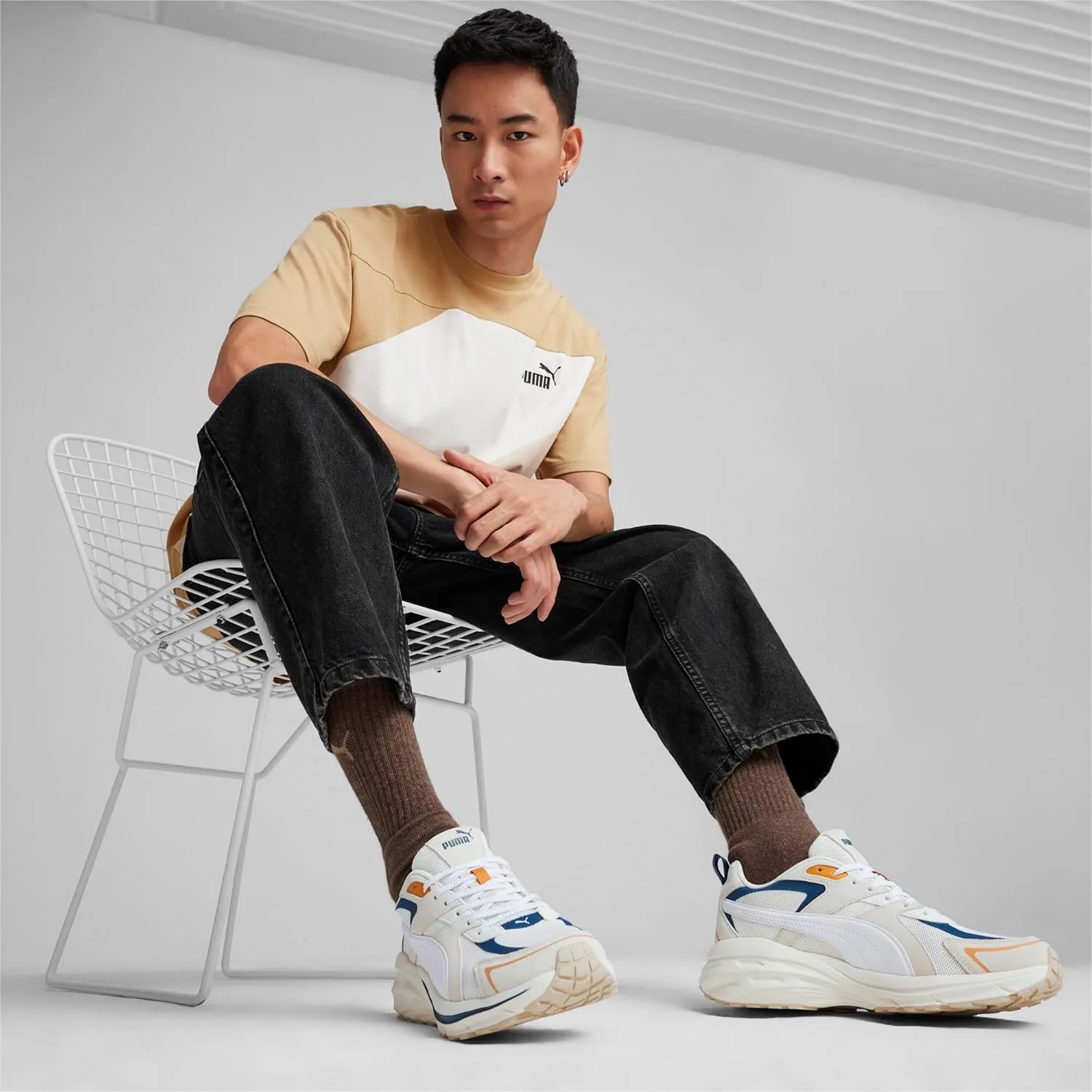 Кроссовки PUMA Unisex Hypnotic LS, белый — фото 3