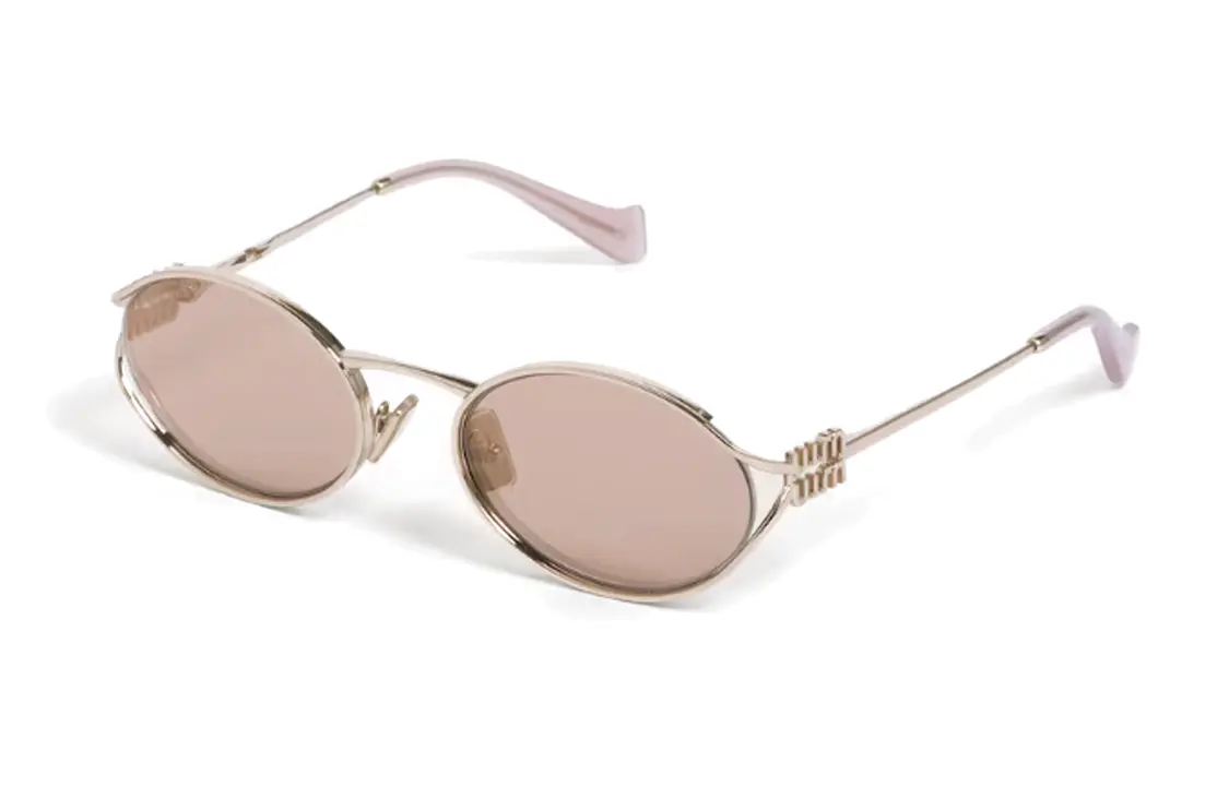 

Солнцезащитные очки MIU MIU с овальной оправой и логотипом