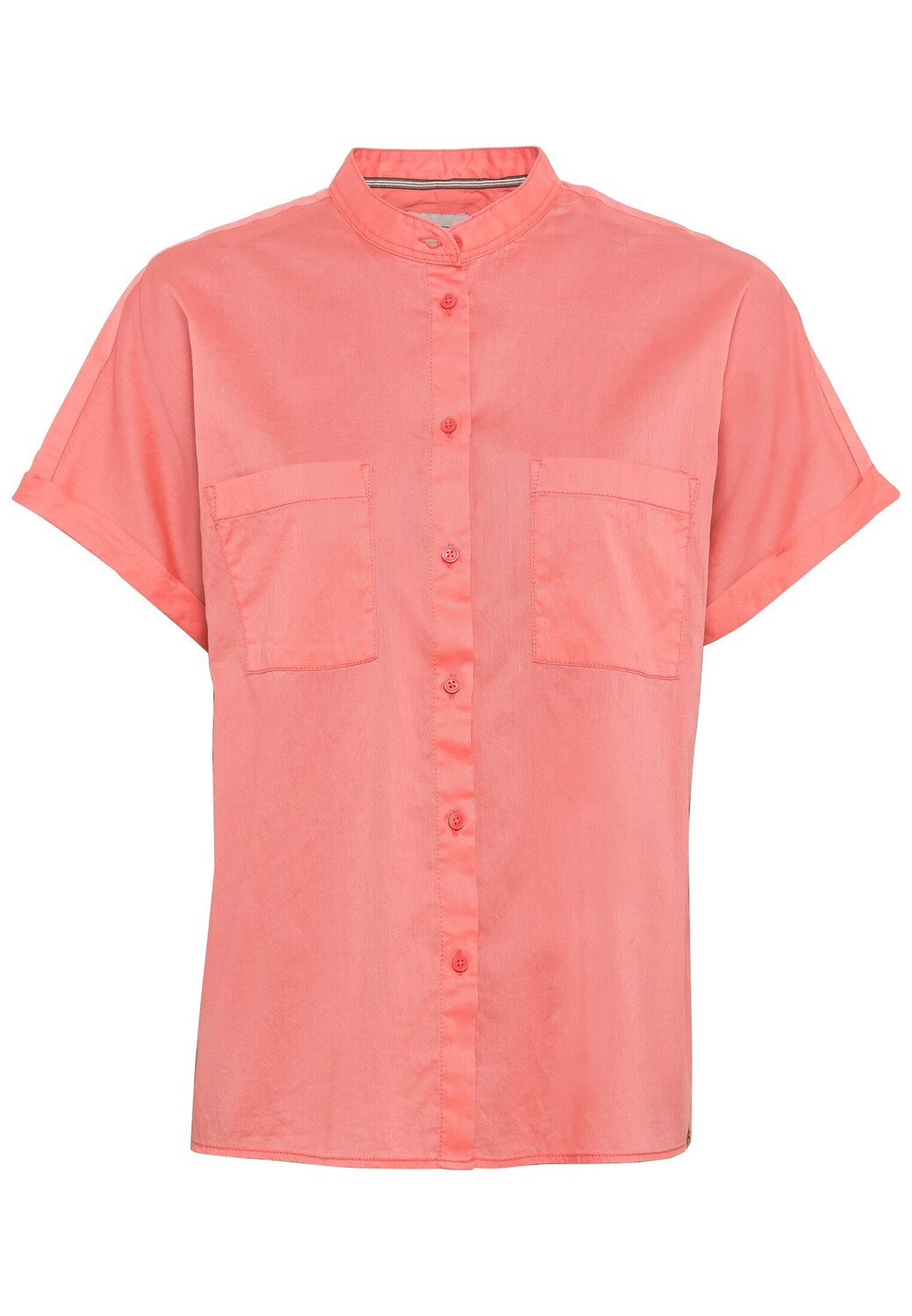 

Блуза Camel Active Baumwoll mit Stehkragen, цвет Coral