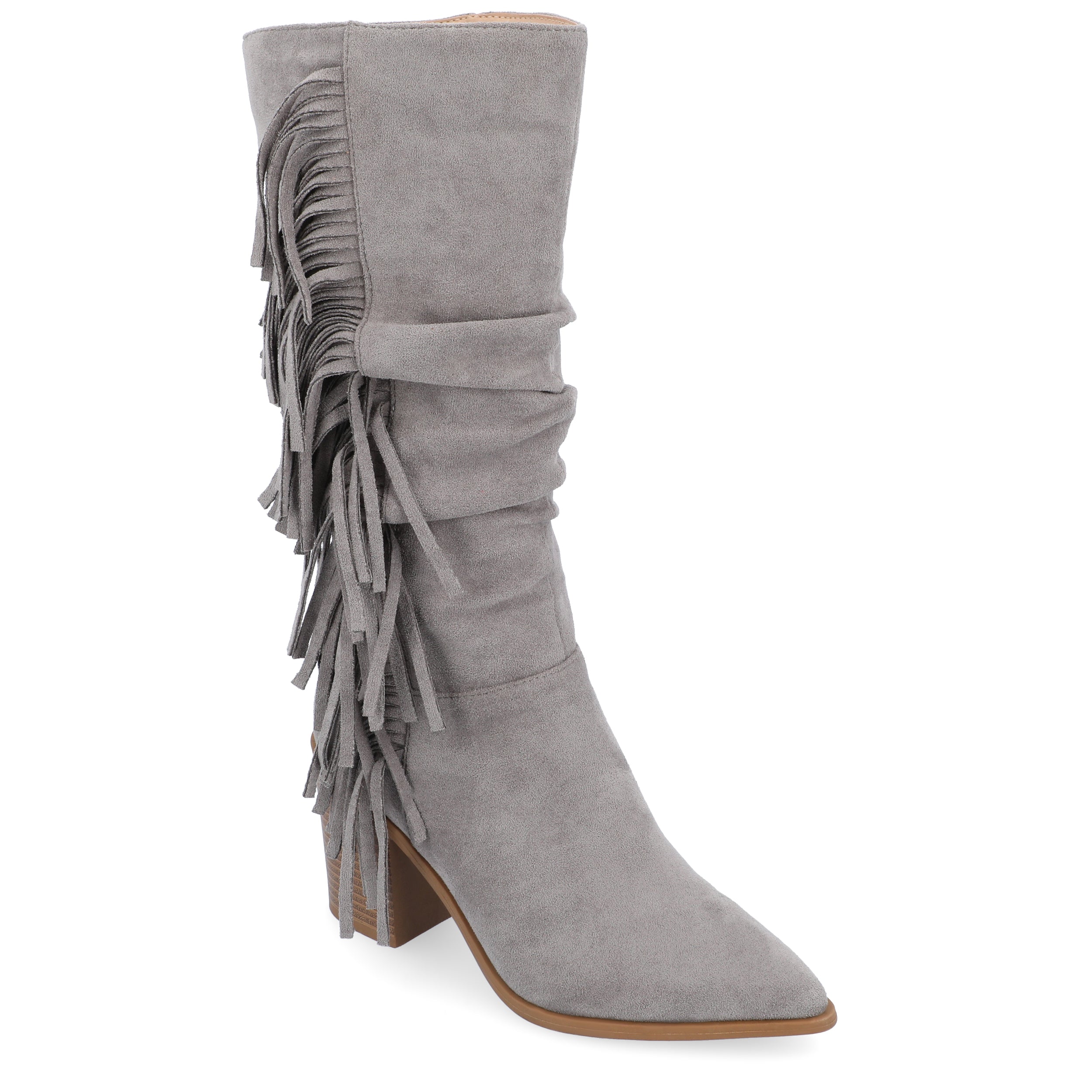 Женские сапоги Journee Collection Tru Comfort Foam Hartly с расширенной голенищей, серый