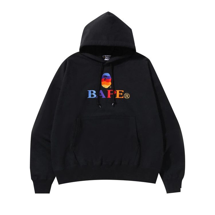 

Худи BAPE Embroidery Loose Fit Pullover Hoodie, Black