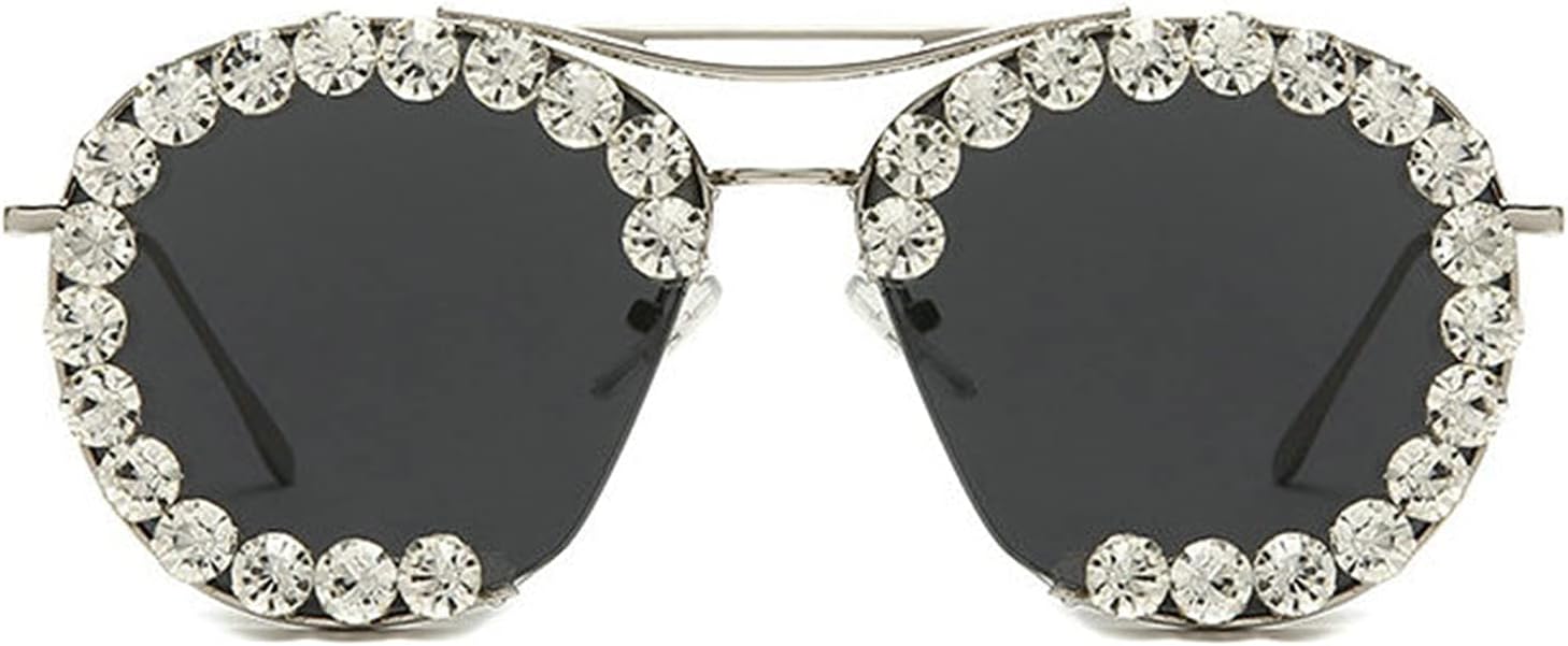 

Солнцезащитные очки COTIA с цветными бриллиантами для женщин, полуободковые солнцезащитные очки, реквизит для фотосессий, декоративные изысканные разноцветные очки, Gray