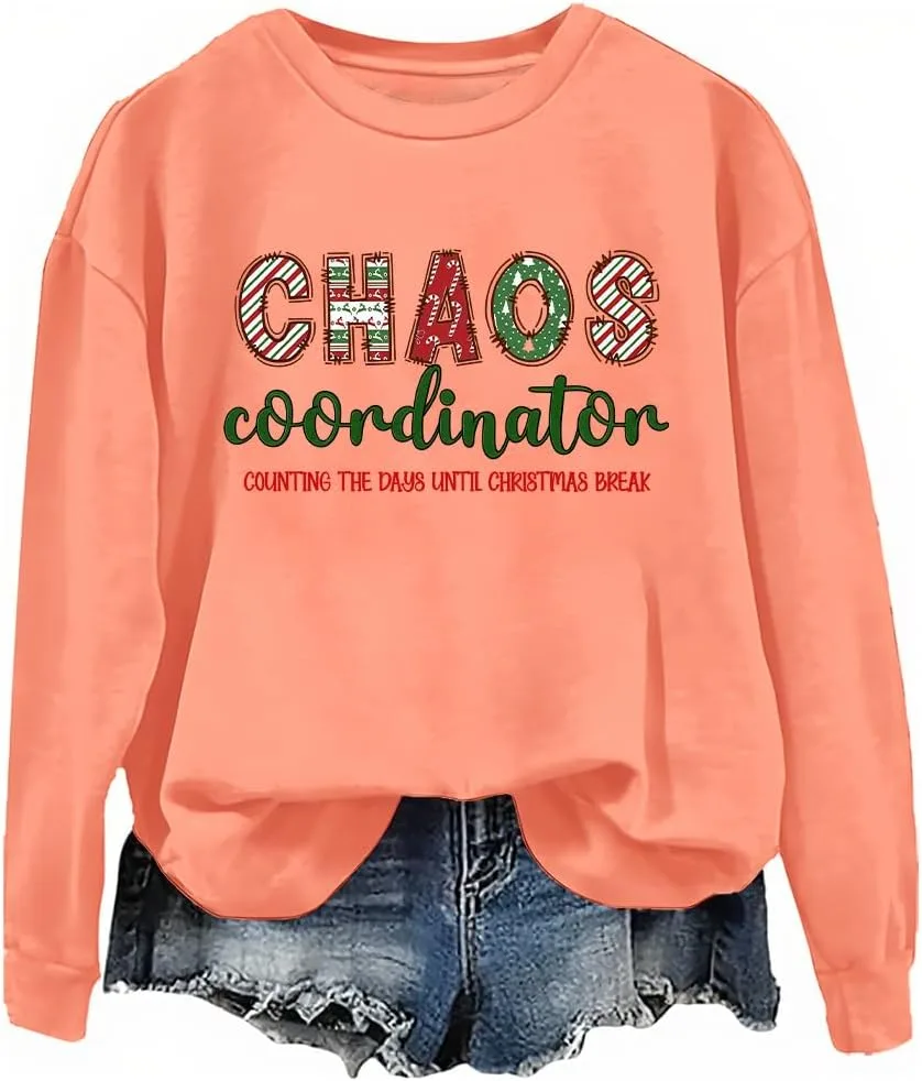

Толстовка Chaos Coordinator Counting The Days Until Christmas Break NACJOM