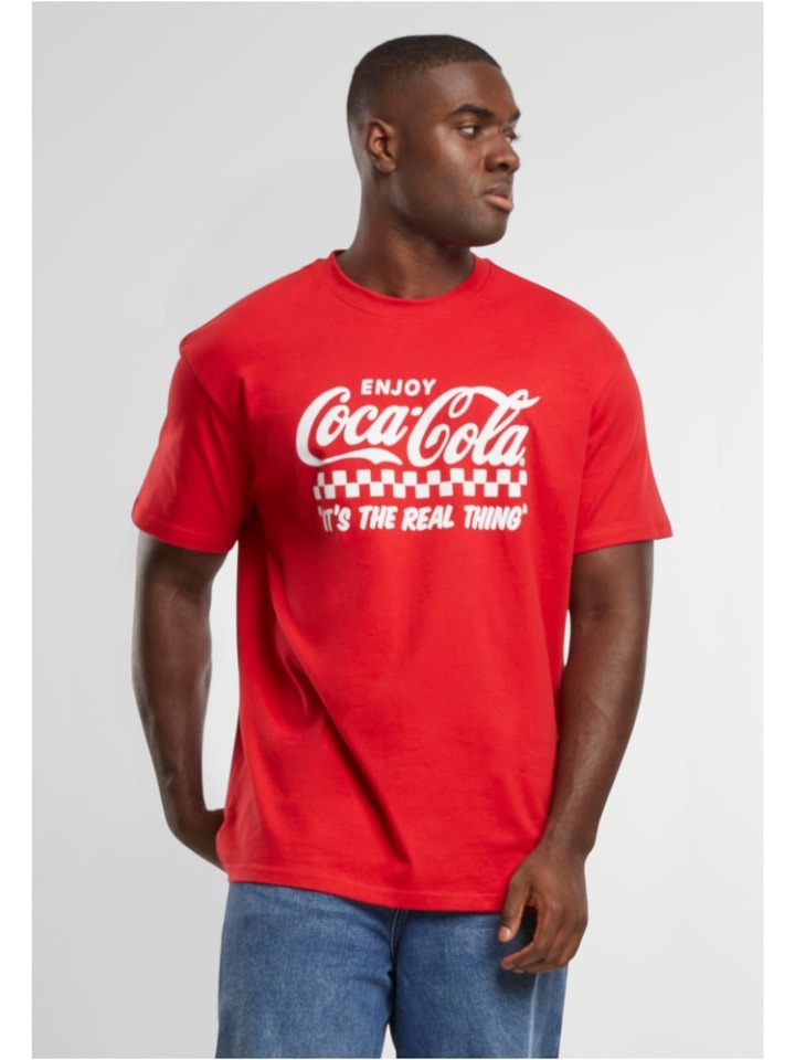 

Футболка Coca Cola Enjoy Coke Oversize Tee красного цвета Merchcode