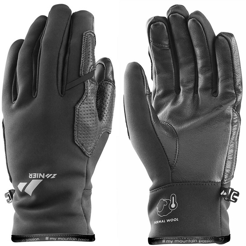 

Белые шариковые перчатки Zanier Gloves, черный