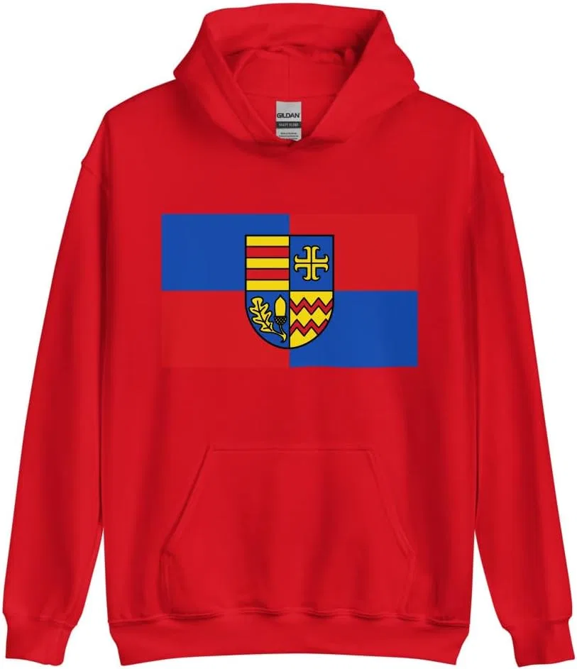 Толстовка с капюшоном Flag of Ammerland Germany Generic, красный