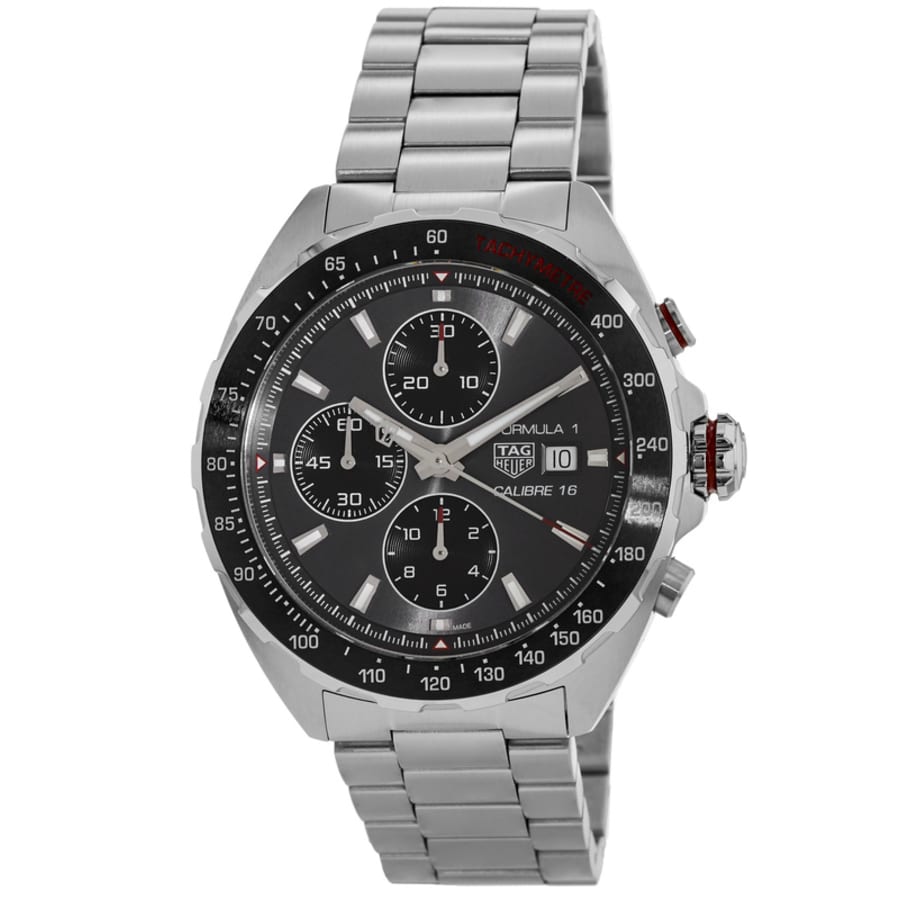 

Мужские часы Tag Heuer Formula 1 с автоматическим хронографом, серым циферблатом и сталью CAZ2012.BA0876, серый