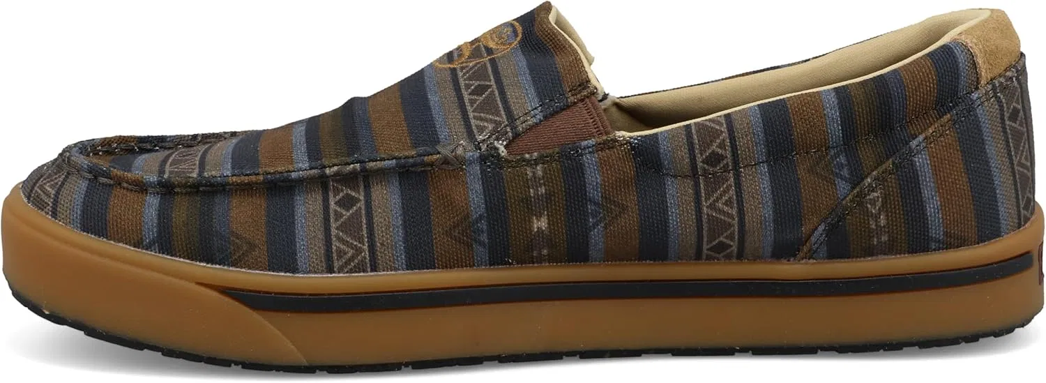 Мужские туфли Twisted X Hooey Slip On, Braun Und Grau Serape — фото 2