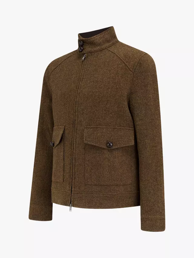 

Куртка Guards London Cameron Wool Tweed Harrington, коричневый