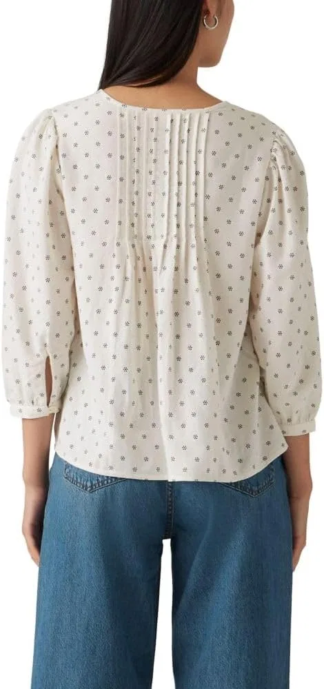 Блуза с гороховым принтом, Gina Blouse, Levi's, бежевый — фото 2