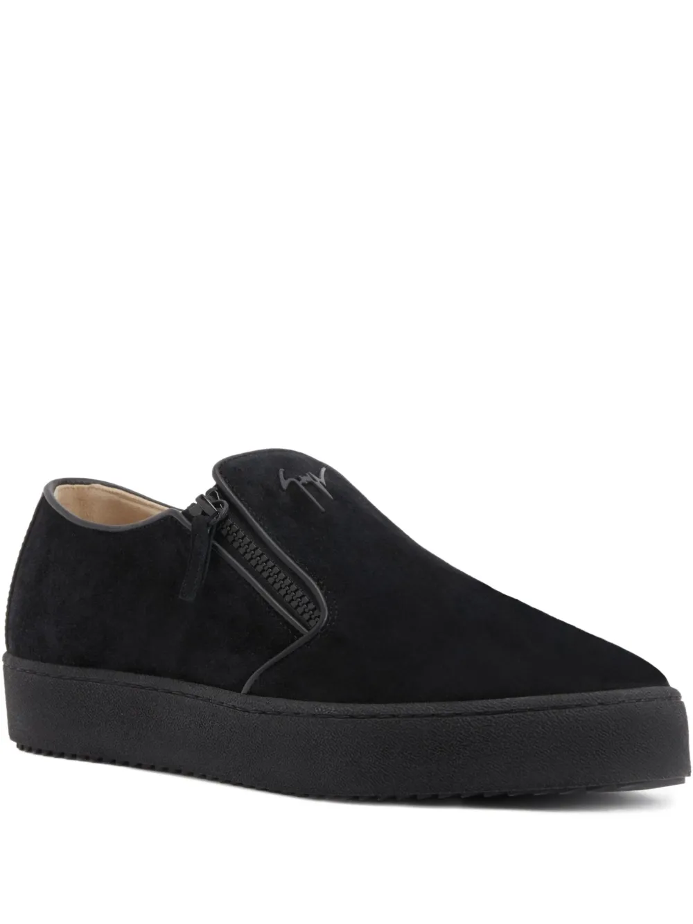 

Слипоны Gz Mike с молниями Giuseppe Zanotti, черный