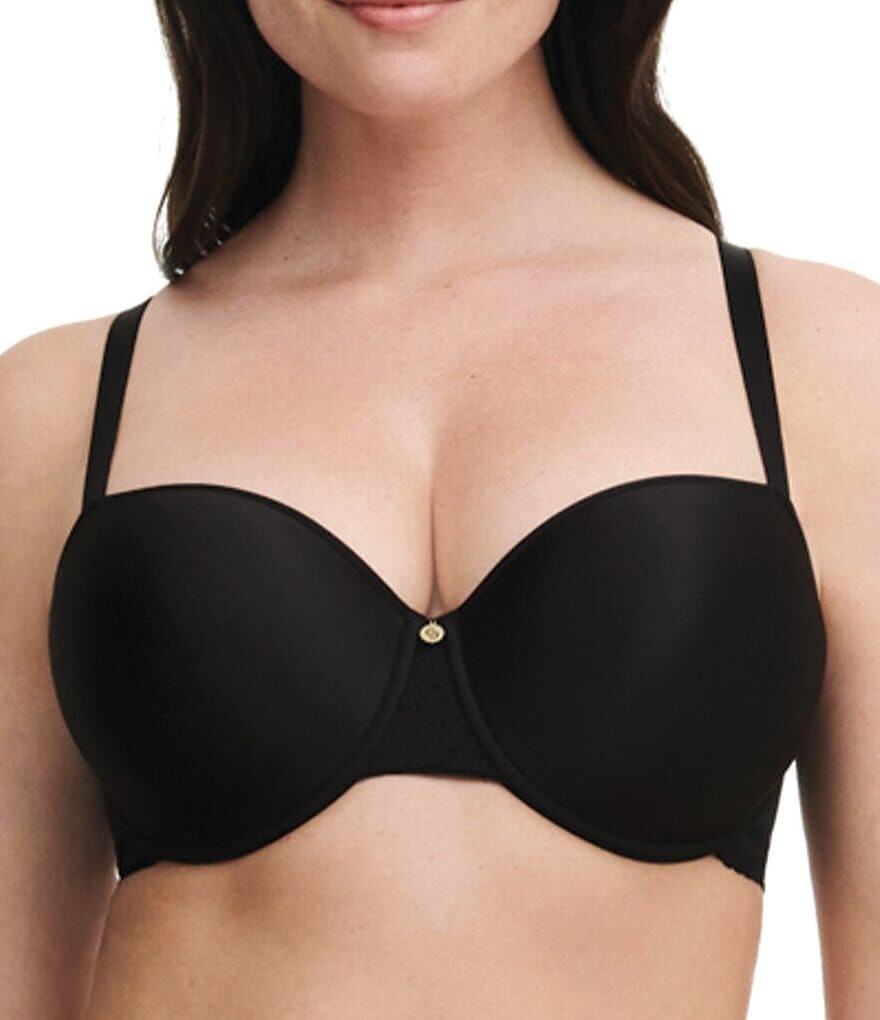 

Chantelle Lucie Кружевной бюстгальтер Comfort Demi с эффектом памяти, черный