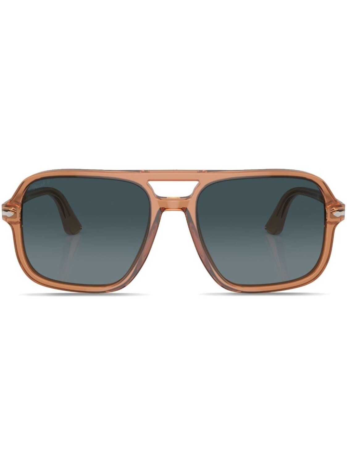 

Persol солнцезащитные очки-пилоты в массивной оправе, коричневый