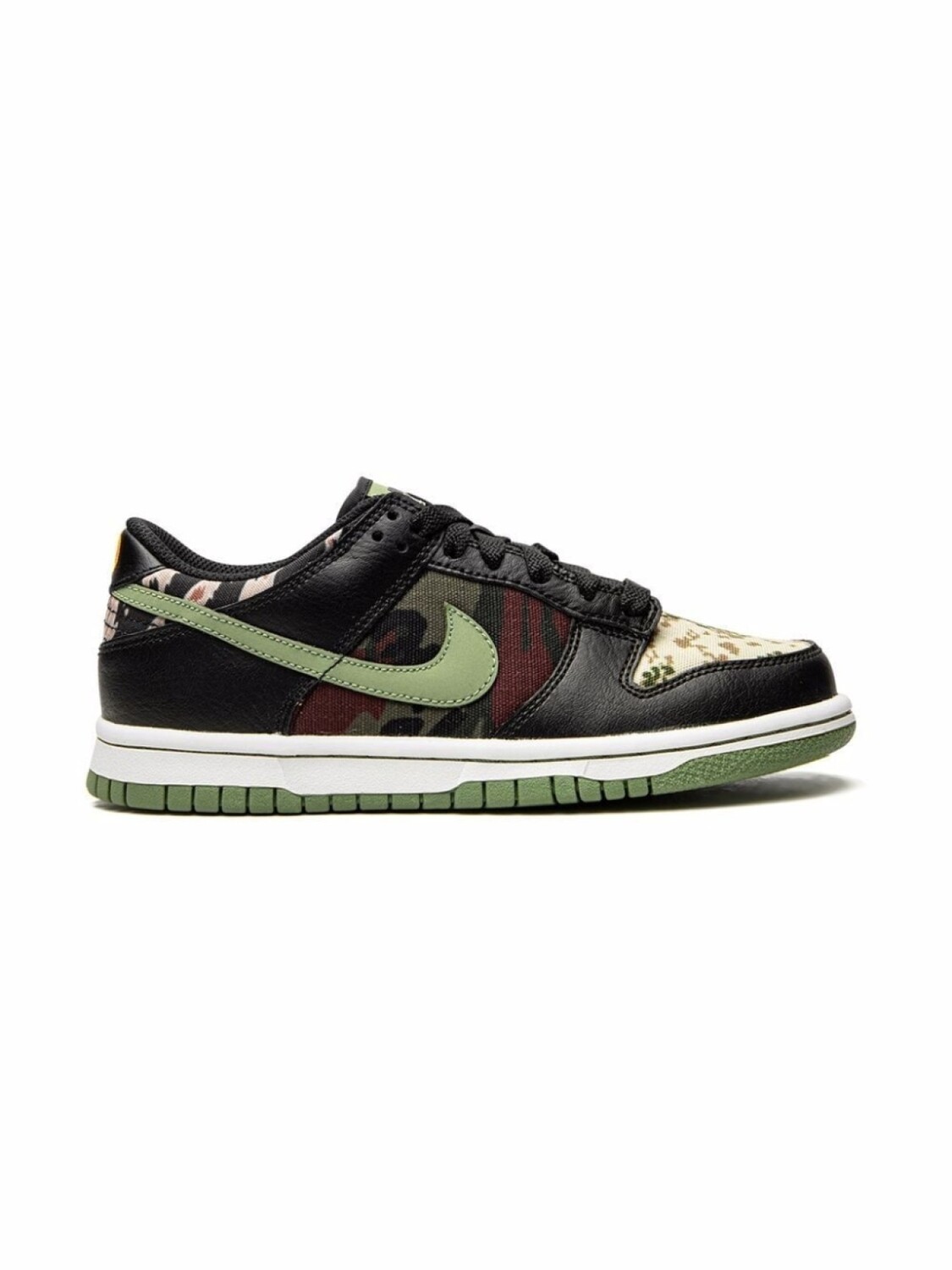 Nike Kids кроссовки Dunk Low 'Multi-Camo', черный — фото 2