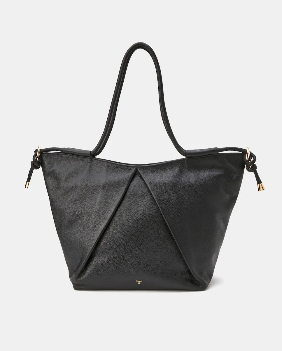 

Кожаная сумка с боковыми кольцами Latouche, черный