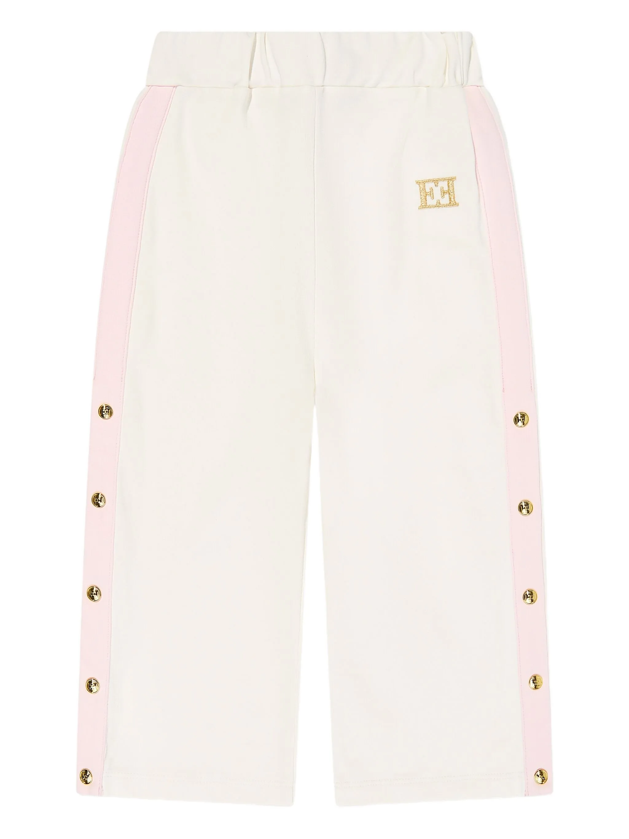 

Брюки с вышитым логотипом Escada Kids, белый