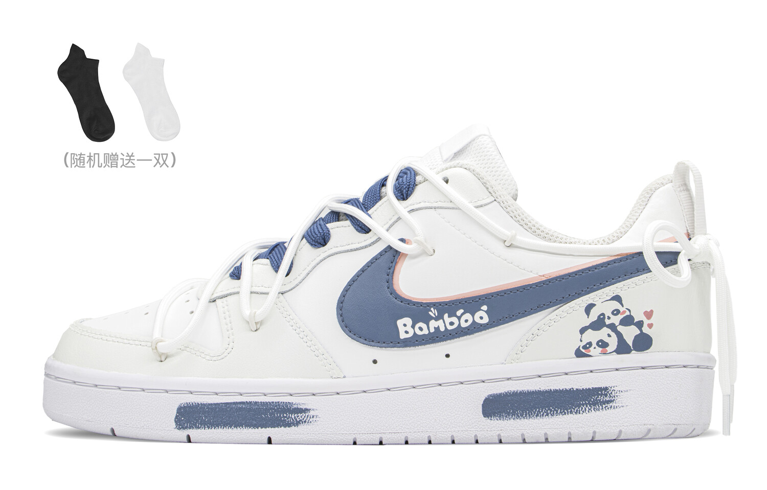 

Кроссовки Nike Court Borough Skateboard Shoes Women's Low-Top White Purple