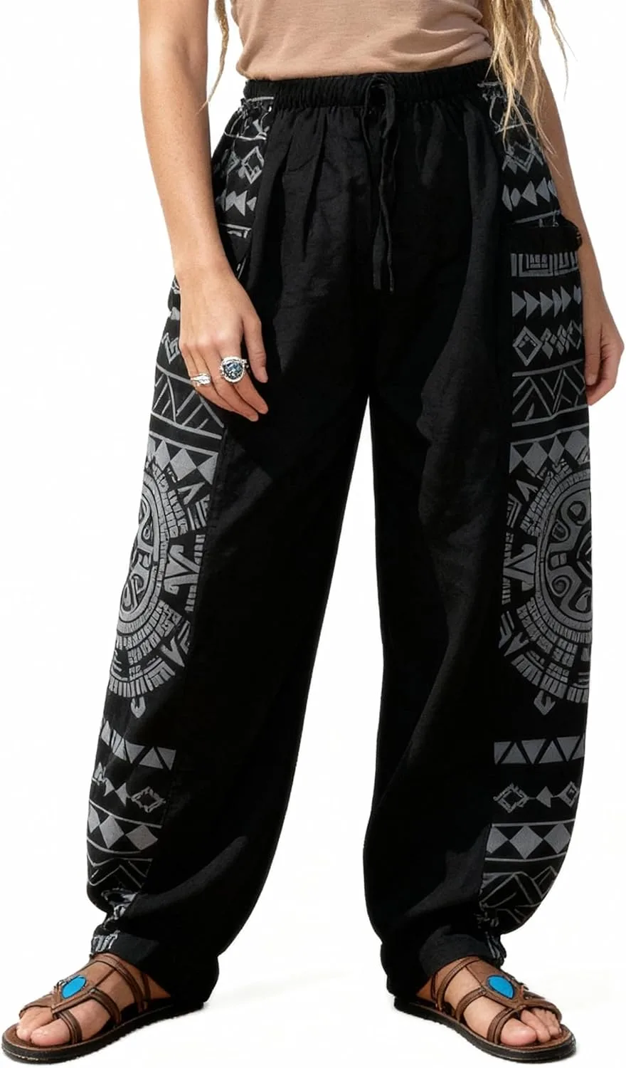 

Siamrose Casual Baggy Yoga Harem Pants Lounge Trousers для мужчин и женщин, с 2 большими карманами