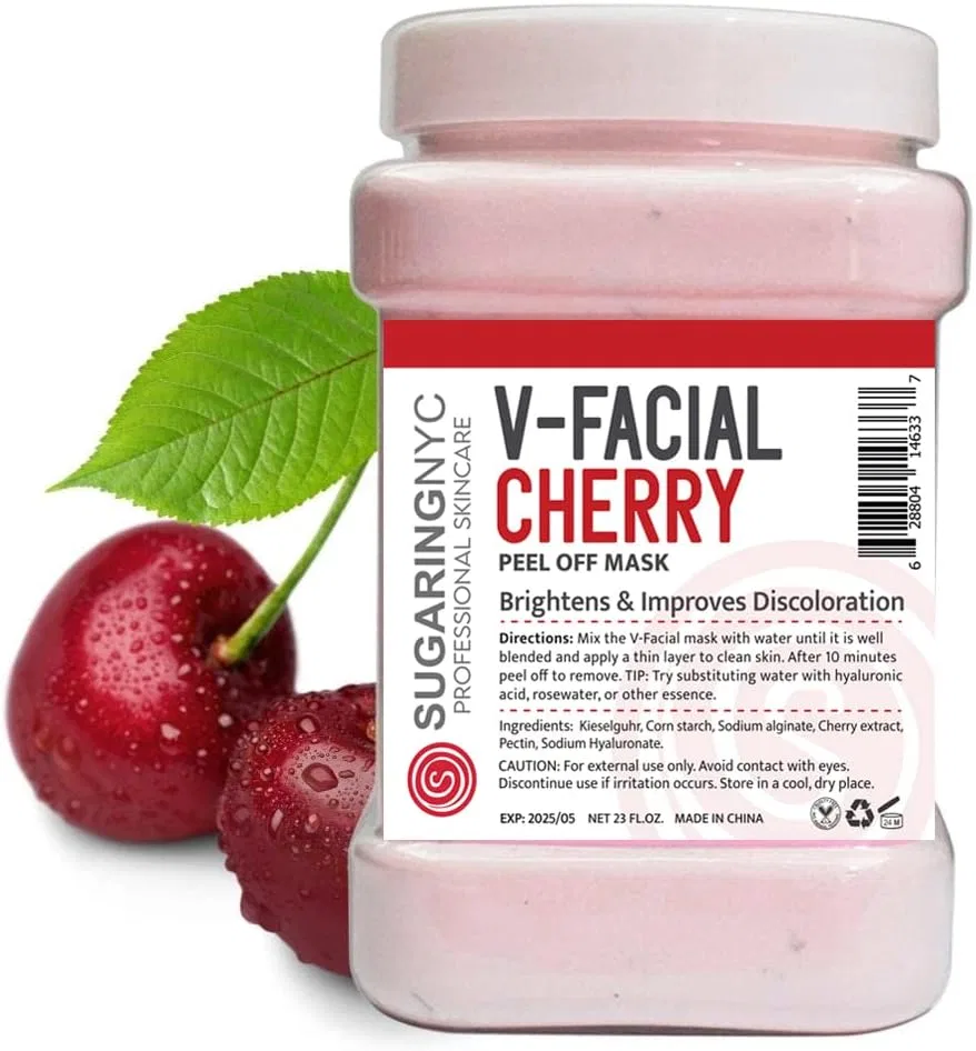 Маска для лица Sugaring Nyc — Пленка для лица Cherry Peel-Off Mask для удаления волос, 680 мл